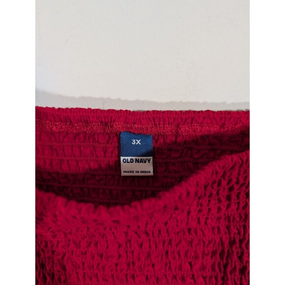 NWT Old Navy Top Women Plus 3X Sleeveless Fully Mocked Red Tank - Picture 2 of 7